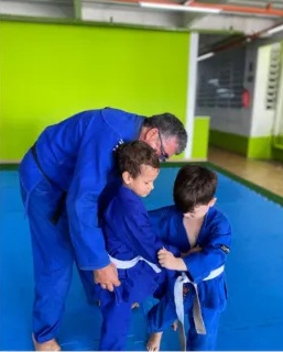 Oficina de Judô na Escola Unidade